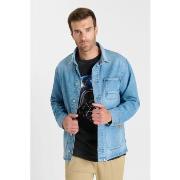 Overhemd Lange Mouw Le Temps des Cerises Denim overhemd van MAURI