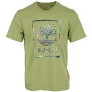 T-shirt Korte Mouw Timberland Water Stack Logo Short