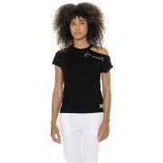 T-shirt Korte Mouw Leone 1947 Woman T-Shirt Short Sleeves Black White