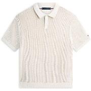 Polo Shirt Korte Mouw Tommy Hilfiger Open Knit Ss