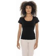 T-shirt Korte Mouw Leone 1947 Woman Rib Chic