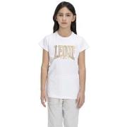 T-shirt Korte Mouw Leone 1947 Girl Short Sleeves Shiny