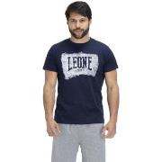 T-shirt Korte Mouw Leone 1947 Man Short Sleeves Indigo