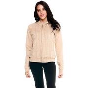 Fleece Jack Leone 1947 Woman Hoody Bonded Full Zip Greyss