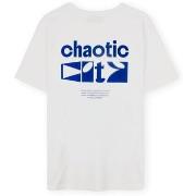 T-shirt Korte Mouw Imago T-Shirt Chaotic City - White