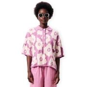 T-shirt Korte Mouw Frnch Typha Knit - Violine