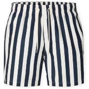 Zwembroek Selected Dane-Aop Swim Shorts - Sky Captain/Egret