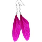 Boucles oreilles Sc Crystal DB1116-FUSHIA-1E