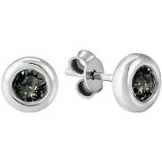 Boucles oreilles Mademoiselle Jolie Paris JOLIE en Metal Rhodie et Cri...