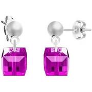 Boucles oreilles Sc Crystal BS2509-SE008-FUSH