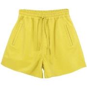 Pantalon Oakwood Short en cuir ref 51954 jaune