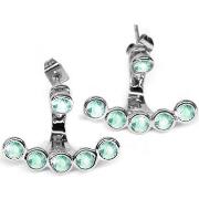 Boucles oreilles Mademoiselle Jolie Paris AVRIL sous lobes en Cristal