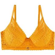 Rembourrés Pomm'poire Soutien-gorge ampliforme coque moulée jaune Impr...