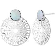 Boucles oreilles Sc Bohème B2506-ARGENT-NACRE