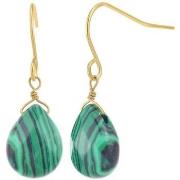 Boucles oreilles Sc Bohème B2499-MALACHITE