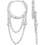 Boucles oreilles Sc Crystal B3093-ARGENT