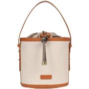 Sac à main Hexagona Sac seau ref 55619 Beige Terre 23*20*15