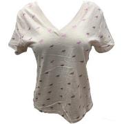 T-shirt Dress Code Tee Shirt Zinka Beige signe Rose KT107