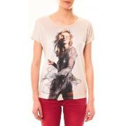 T-shirt By La Vitrine Tee-shirt MC1497 Rose