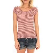 T-shirt LuluCastagnette T-Shirt Jeny Rayé Rouge