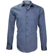 Chemise Emporio Balzani chemise popeline armuree tiberio bleu