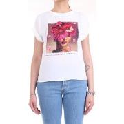 T-shirt Lanacaprina PF2234 T-Shirt/Polo femme blanc