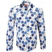 Chemise Andrew Mc Allister chemise imprimee paxton bleu