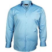 Chemise Doublissimo chemise popeline traditionnelle bleu