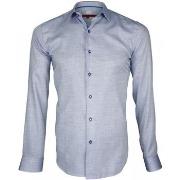 Chemise Andrew Mc Allister chemise tissu armure hasting bleu