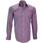 Chemise Emporio Balzani chemise fil a fil firenze violet
