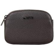 Sacoche Mac Alyster Porte monnaie plat Premium RFID - Cuir Marron