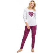 Pyjamas / Chemises de nuit Kindy Pyjama long motif coeur fleuri