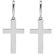 Boucles oreilles Orusbijoux Boucles D'oreilles Argent Rhodié Croix Mar...