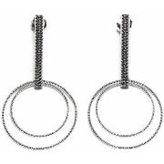 Boucles oreilles Orusbijoux Boucles D'oreilles Argent Rhodié Diamanté ...