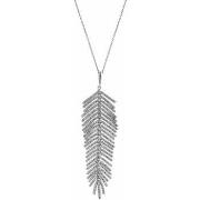 Collier Orusbijoux Collier Plume Argent Sertie