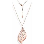 Collier Orusbijoux Collier Argent Feuille De Laurier Rose