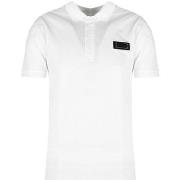 Polo Les Hommes LKT500 731U | Slim Fit Pique Polo with Metal Logo