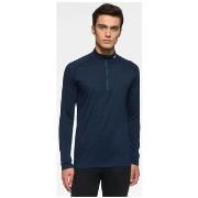 T-shirt Rewoolution T-shirt LS Half Zip Homme - Bleu