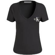 T-shirt Calvin Klein Jeans T Shirt Femme Ref 56765 BEH Noir