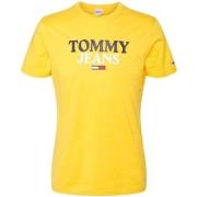 T-shirt Tommy Jeans T Shirt Homme Ref 55522 Jaune