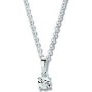 Pendentifs Brillaxis Pendentif Solitaire diamant or blanc