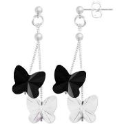 Boucles oreilles Sc Crystal BS161-SE008-JET+CRYS