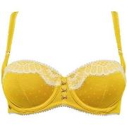 Rembourrés Brigitte Bardot Soutien-gorge ampliforme coque moulée jaune...