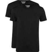 T-shirt Garage T-Shirts Basiques Lot de 2 Noir Bio