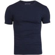 T-shirt Garage T-shirt Stretch Basique Marine Col Rond