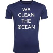 T-shirt Save The Duck T-shirt Marine Stretch Texte