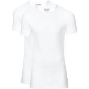 T-shirt Slater T-shirts Lot de 2 Stretch Blanc