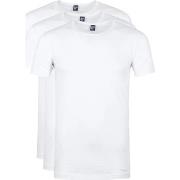 T-shirt Alan Red T-shirt Ottawa Stretch Blanc (Lot de 3)