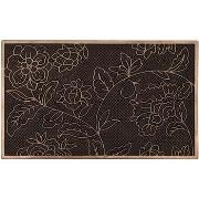 Tapis Unimasa Essuie-pieds Floral en Gomme 75 cm