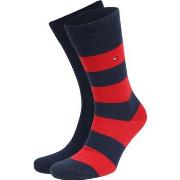 Socquettes Tommy Hilfiger Chaussettes 2 Paires Rouge Rugby
